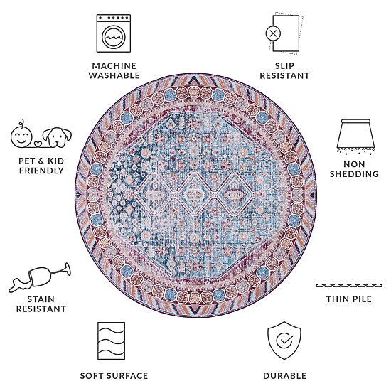 Safavieh Tucson Mellie 6'X6' Indoor Round Area Rug