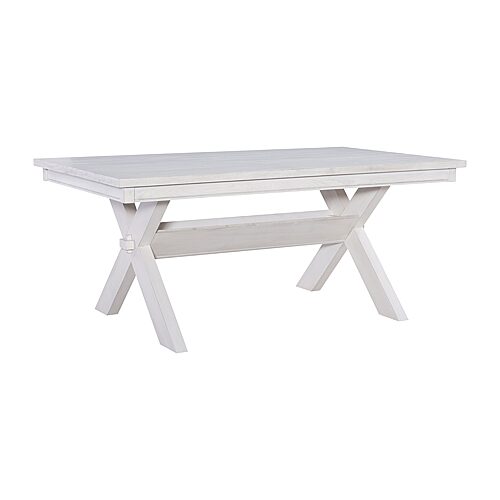 Linon Haverford Trestle Dining Table In White