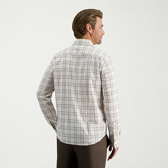 Haggar Performance Mens Long Sleeve Slim Fit Button-Down Shirt