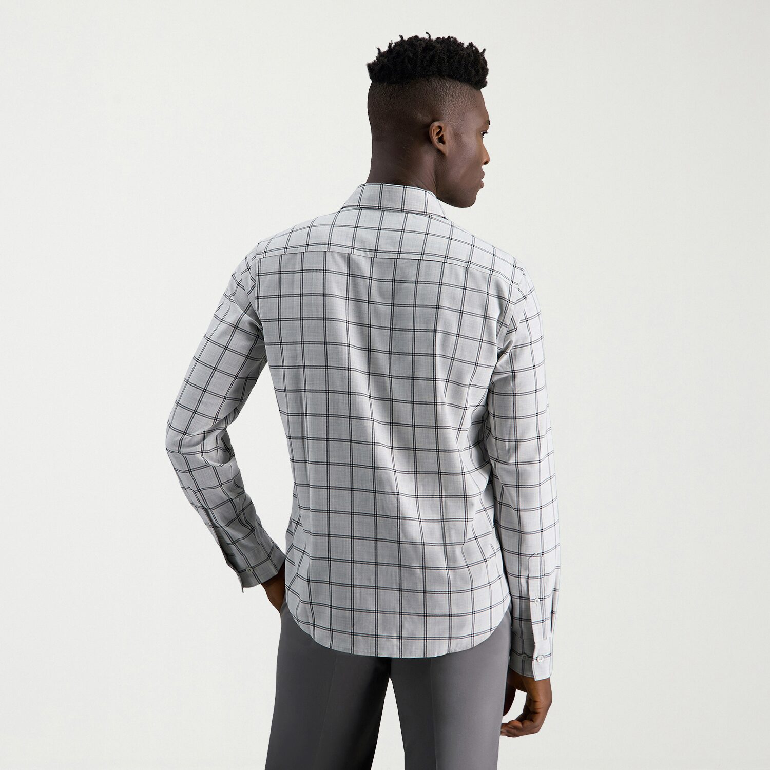 Haggar Performance Mens Long Sleeve Slim Fit Button-Down Shirt