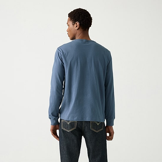 Levi's® Mens Crew Neck Long Sleeve Relaxed Fit Graphic T-Shirt