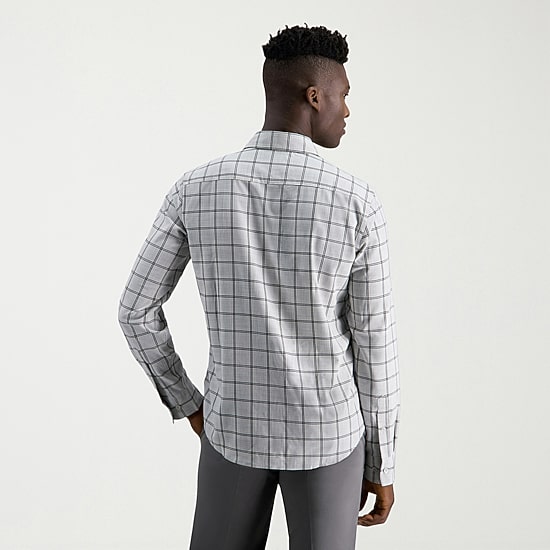 Haggar Mens Long Sleeve Regular Fit Big and Tall Button-Down Shirt