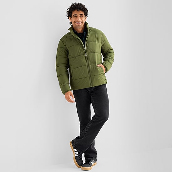 St. John's Bay Mens Hidden Access Opening Midweight Jacket