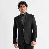 J. Ferrar Ultra Comfort Mens Stretch Fabric Slim Fit Suit Jacket