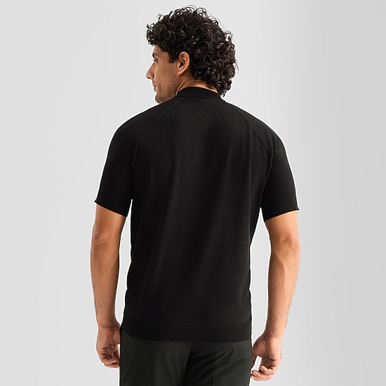 J. Ferrar Mens Mock Neck Short Sleeve Pullover Sweater