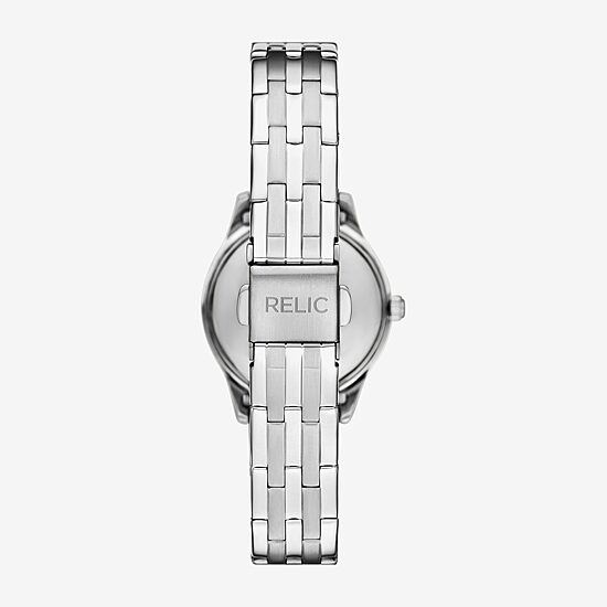 Relic By Fossil Astrid Womens Silver Tone Stainless Steel Bracelet Watch Zr37303