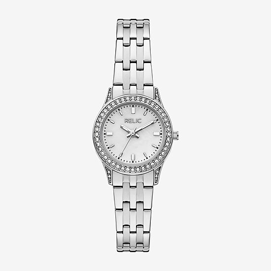 Relic By Fossil Astrid Womens Silver Tone Stainless Steel Bracelet Watch Zr37303
