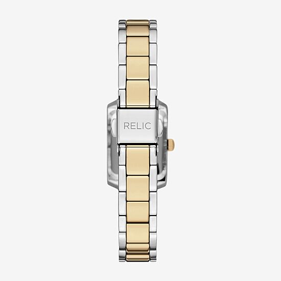 Relic By Fossil Natalie Womens Two Tone Bracelet Watch Zr37304