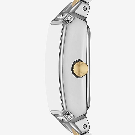 Relic By Fossil Natalie Womens Two Tone Bracelet Watch Zr37304