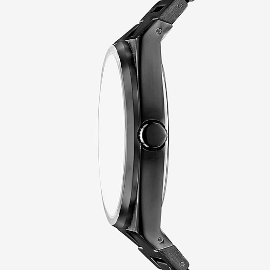 Relic By Fossil Oliver Mens Black Bracelet Watch Zr77341