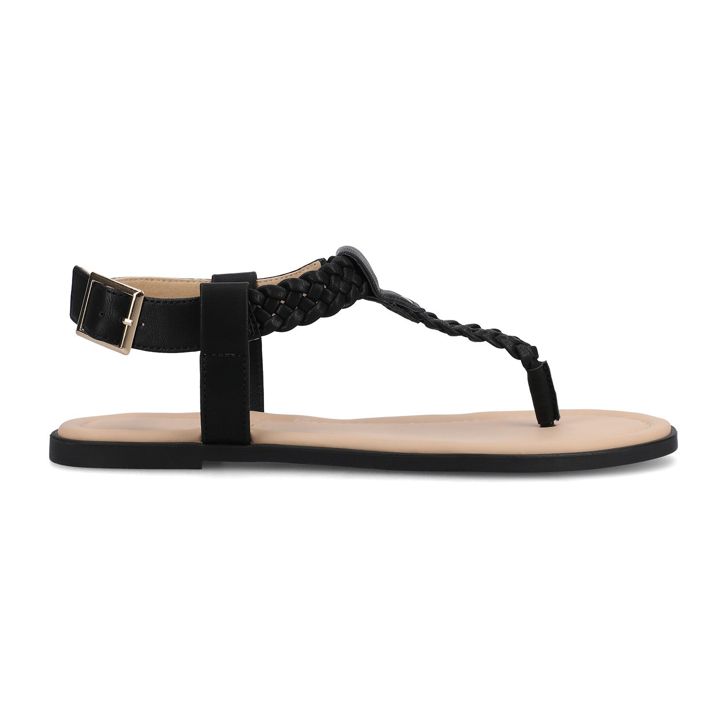 Journee Collection Womens Genevive Ankle Strap Flat Sandals