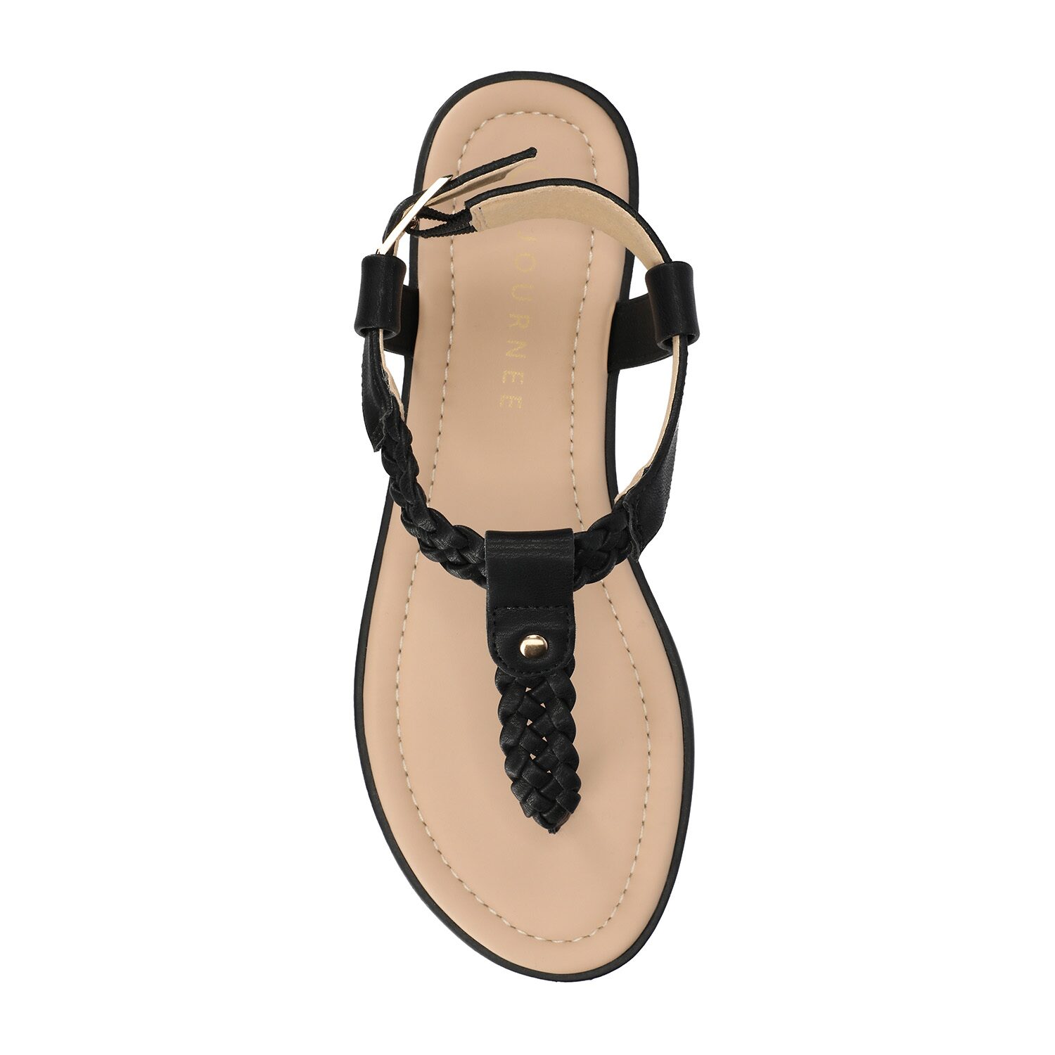 Journee Collection Womens Genevive Ankle Strap Flat Sandals