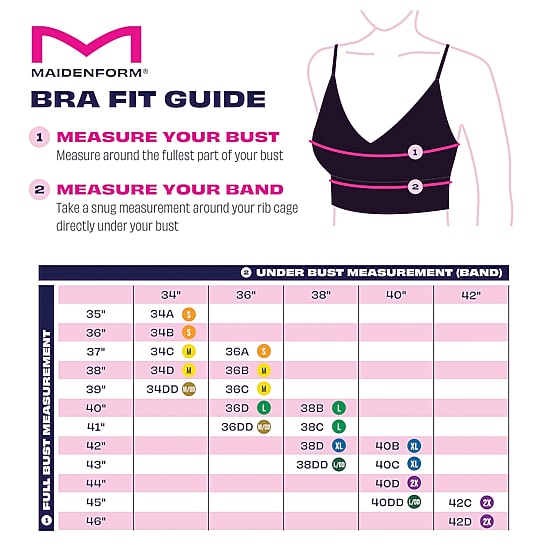 Maidenform Seamless Womens Seamless Light Support Bralette Dm2316