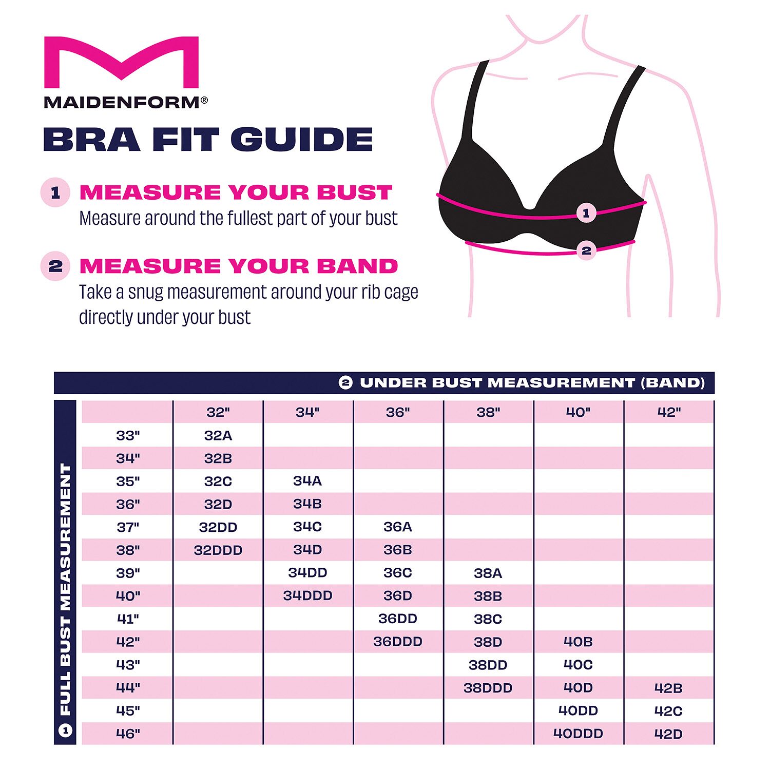 Maidenform Your Lift Demi Push Up T-Shirt Bra Dm1195
