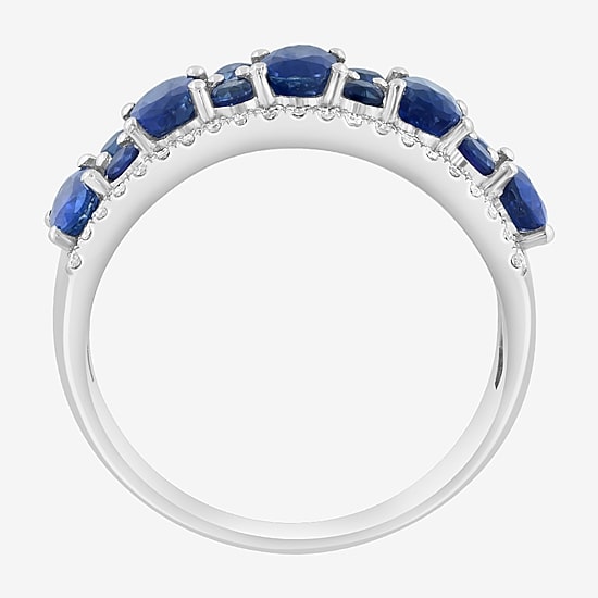 Effy Final Call Limited Quantities! Womens 1/5 CT. Genuine Blue Sapphire 14K Gold Band