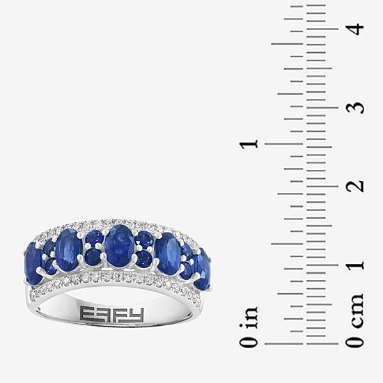 Effy Final Call Limited Quantities! Womens 1/5 CT. Genuine Blue Sapphire 14K Gold Band