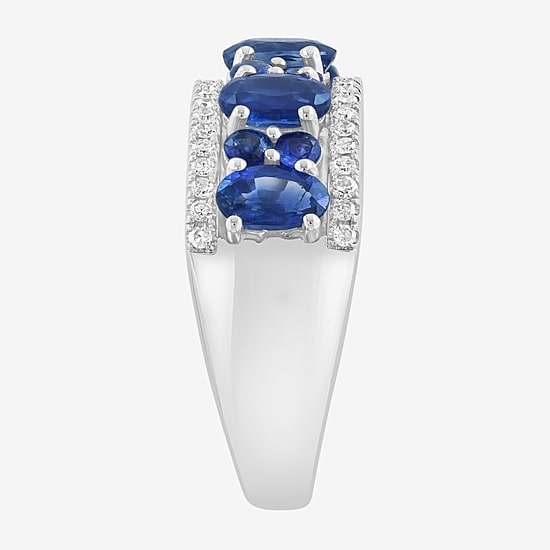 Effy Final Call Limited Quantities! Womens 1/5 CT. Genuine Blue Sapphire 14K Gold Band