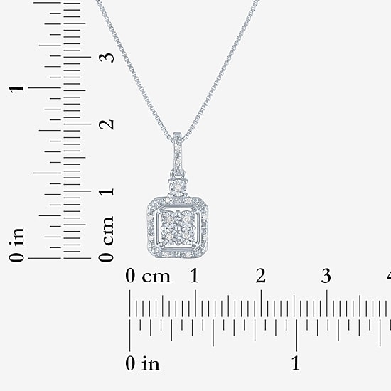 (G-H, Si2-I2) Womens Diamond Accent Lab Grown White Diamond 2-pc. Pendant Necklace Set