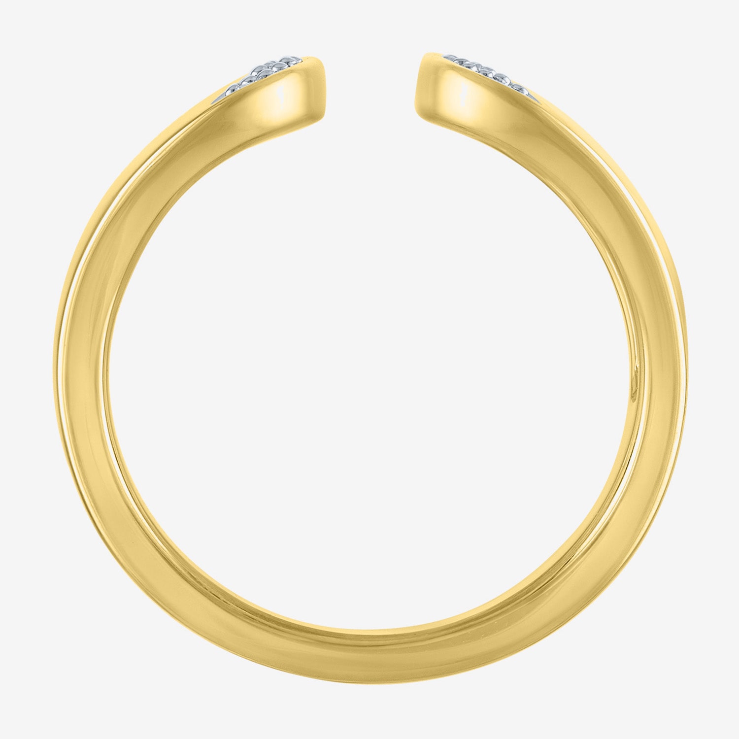 Diamond Addiction (G-H, Si2-I1) Womens 14MM 1/10 CT. T.W. Lab Grown White 14K Gold Over Silver Band