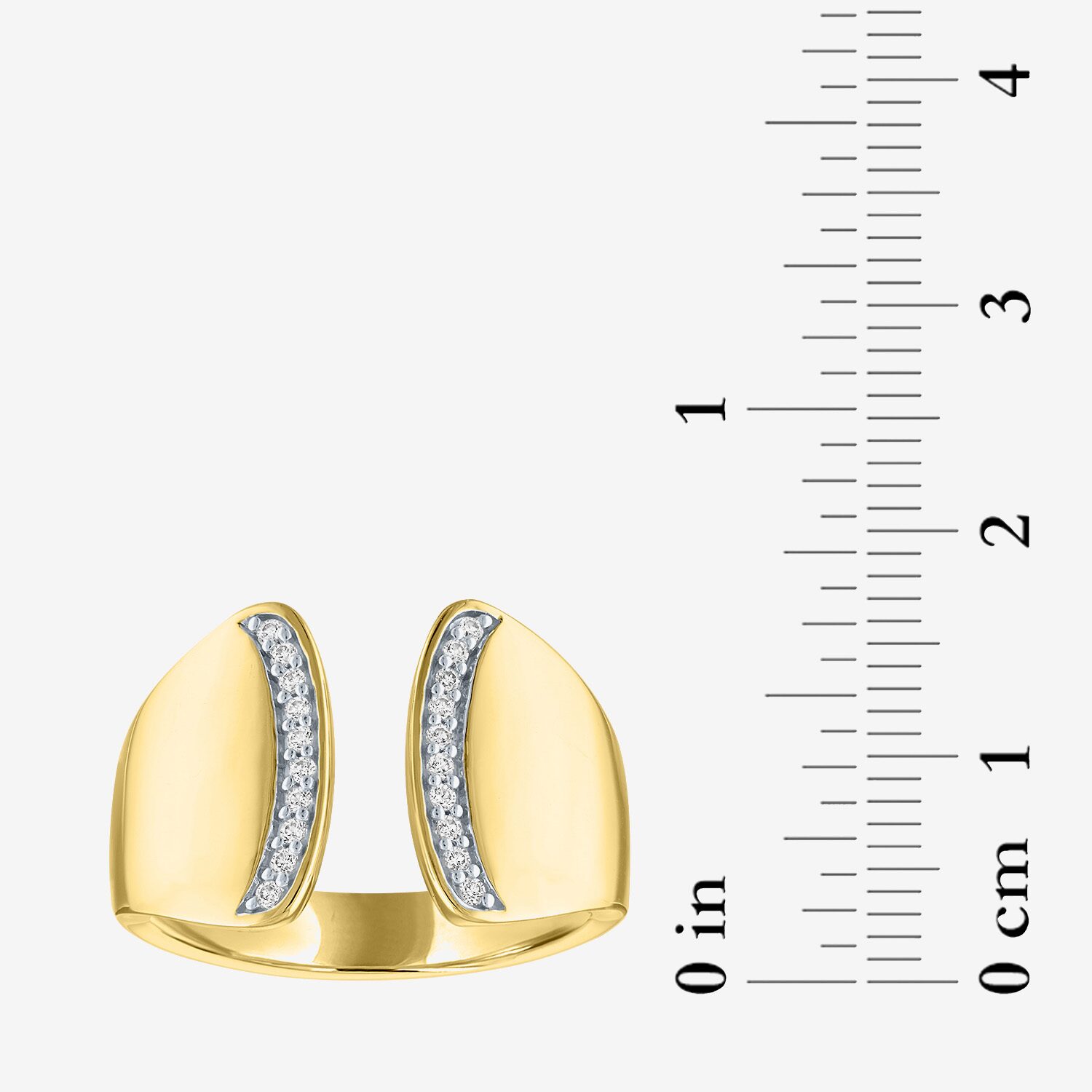 Diamond Addiction (G-H, Si2-I1) Womens 14MM 1/10 CT. T.W. Lab Grown White 14K Gold Over Silver Band
