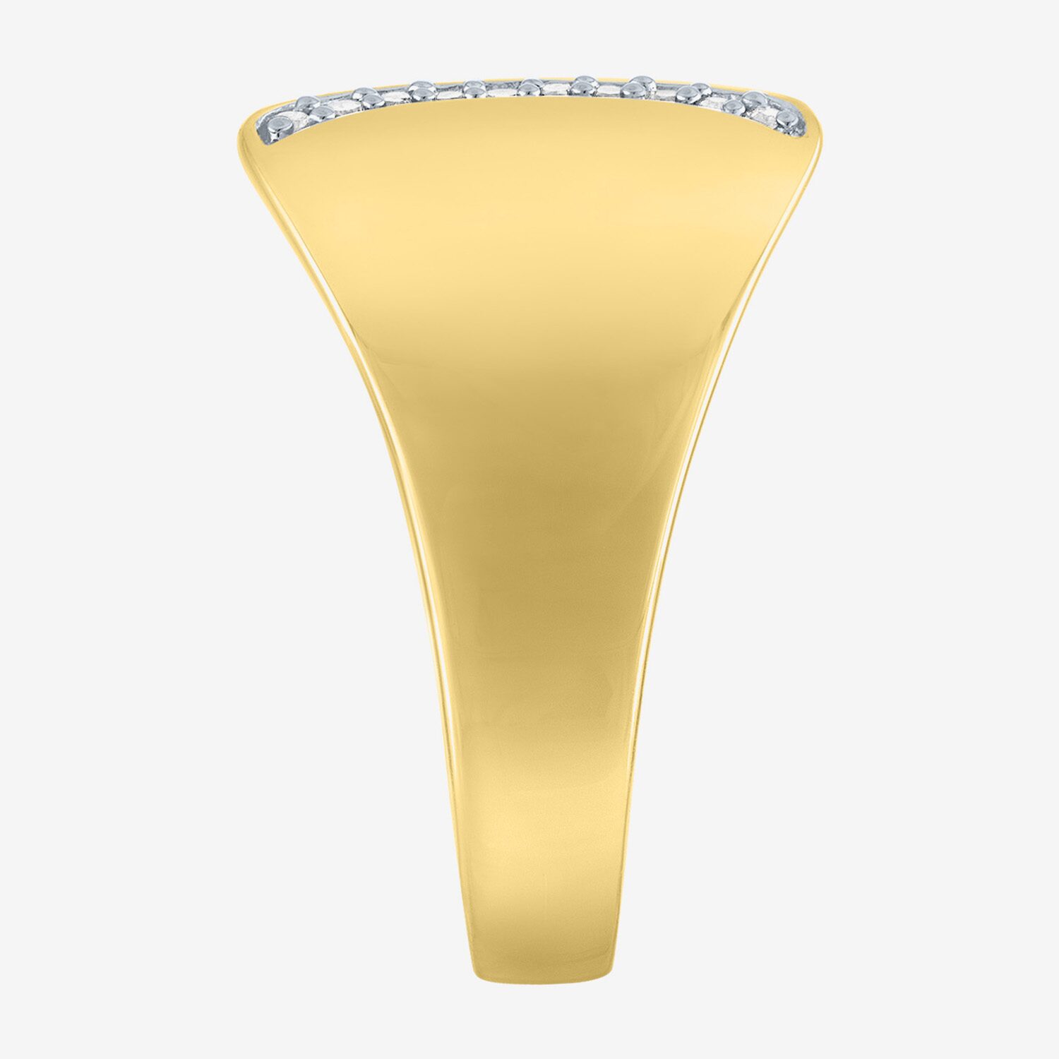 Diamond Addiction (G-H, Si2-I1) Womens 14MM 1/10 CT. T.W. Lab Grown White 14K Gold Over Silver Band