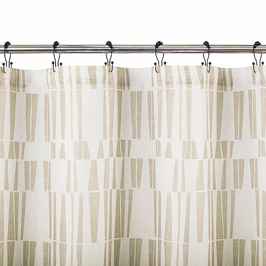 Indigo Road by Egypt Sherrod Ediz Geometric Blocks Buttonhole Shower Curtain