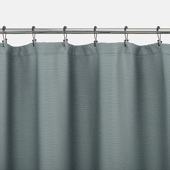 Indigo Road by Egypt Sherrod Merrow Puckered Wave Buttonhole Shower Curtain