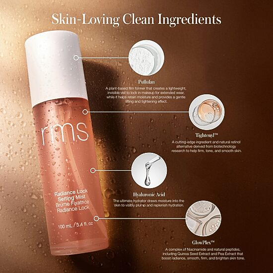 Rms Beauty Radiance Lock Setting Mist with 8 Hour Long-Lasting Wear