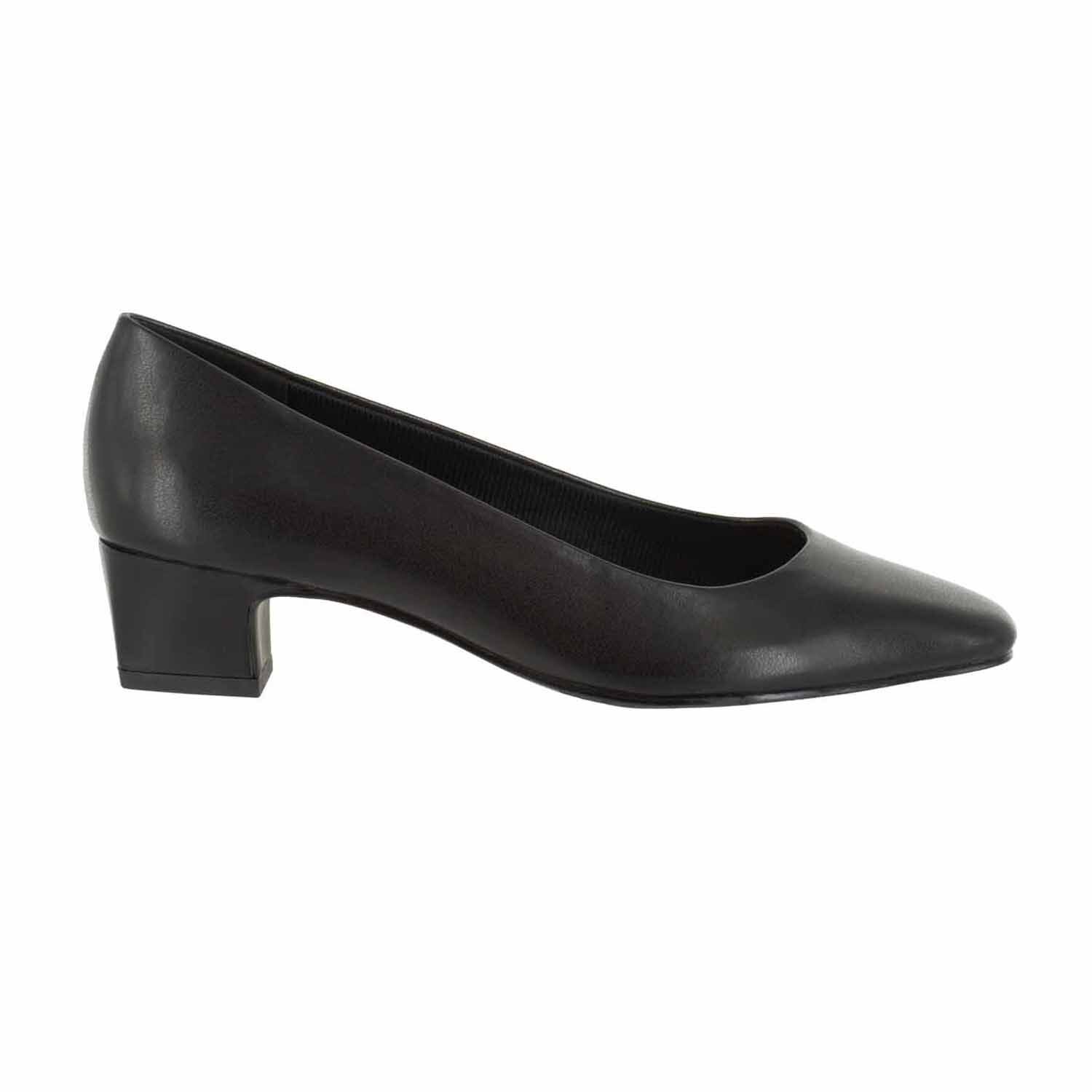 Easy Street Prim Womens Round Block Heel Pumps