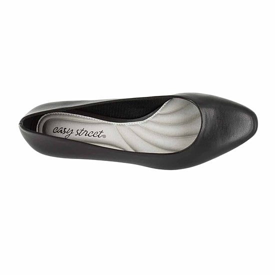 Easy Street Prim Womens Round Closed Toe Block Heel Pumps