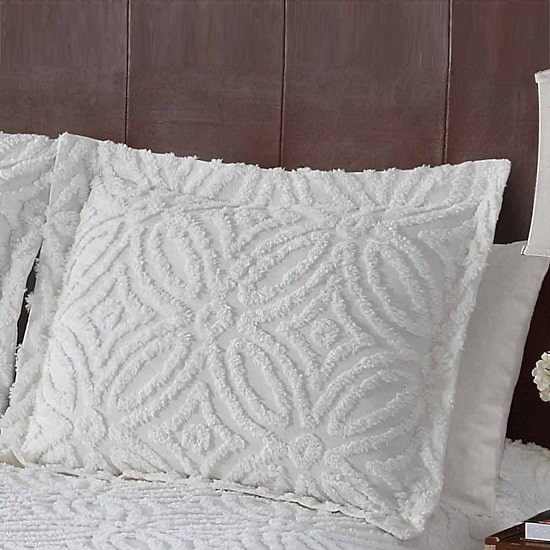 Beatrice Home Fashions Wedding Ring Chenille Bedspread