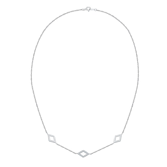 Womens 1/3 CT. T.W. Natural White Diamond Sterling Silver 18 Inch Pendant Necklace
