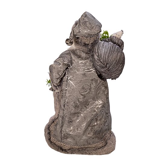Kurt Adler 18-Inch Kringle Klaus Silver Christmas Santa Figurine