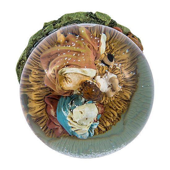 Kurt Adler Musical Holy Family Snow Globes