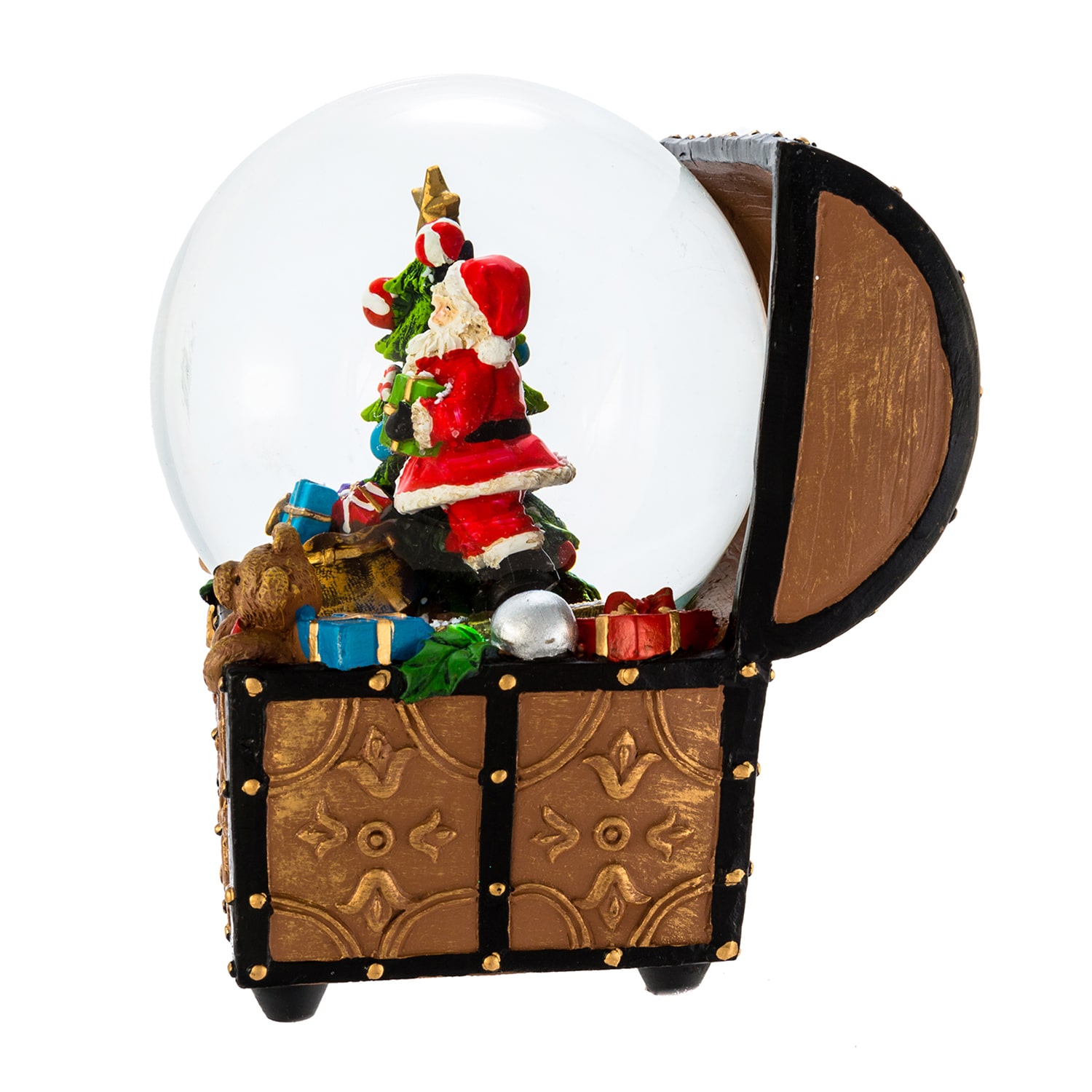 Kurt Adler 100mm Santa Musical Water Globe Snow Globes