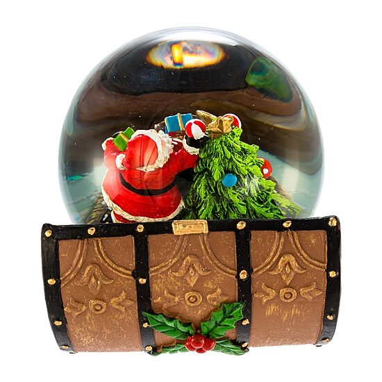 Kurt Adler 100mm Santa Musical Water Globe Snow Globes