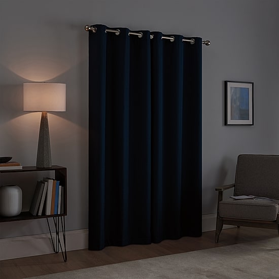 Eclipse Talisa Grommet Top Energy Saving 100% Blackout Set of 2 Curtain Panel