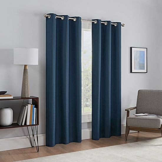 Eclipse Talisa Grommet Top Energy Saving 100% Blackout Set of 2 Curtain Panel