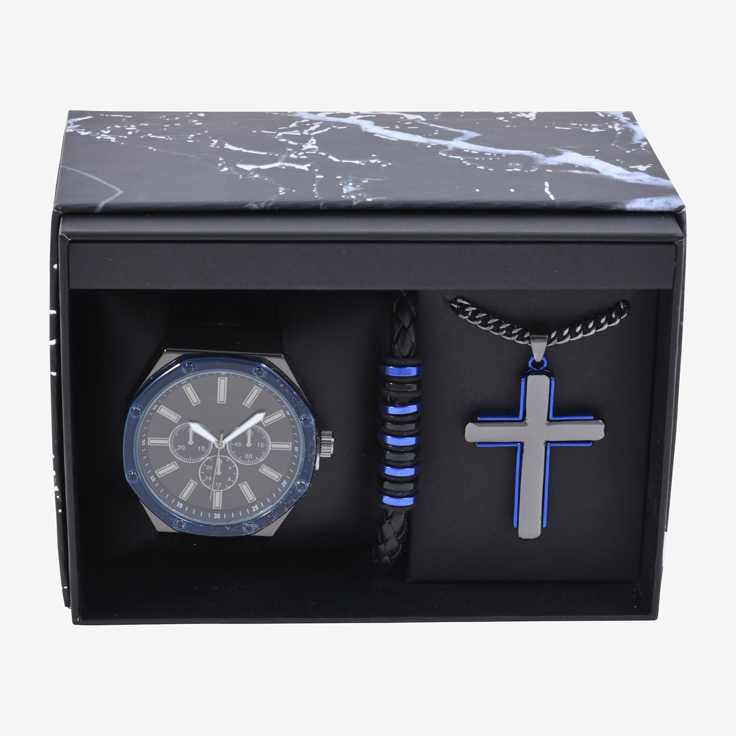 Mens Black 3-pc. Watch Boxed Set Mac7101jc