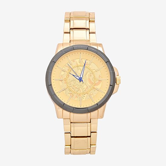 Mens Gold Tone 3-pc. Watch Boxed Set Mac7100jc