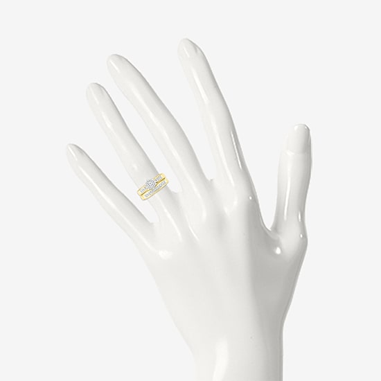 Womens 3/8 CT.T.W. Natural Diamond 10K Gold Bridal Set