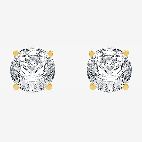 Ever Star 1 CT. T.W. Lab-Grown (G / SI1-SI2) Diamond 10K or 14K Gold Round Stud Earrings