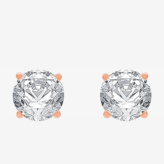 ( H-I/SI2-I1 ) 1/4 CT. T.W. Lab-Grown Diamond 14K Gold 3.2mm Round Stud Earrings