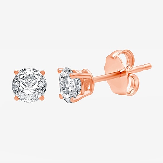 ( H-I/SI2-I1 ) 1/4 CT. T.W. Lab-Grown Diamond 14K Gold 3.2mm Round Stud Earrings