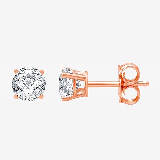 ( H-I/SI2-I1 ) 1/4 CT. T.W. Lab-Grown Diamond 14K Gold 3.2mm Round Stud Earrings