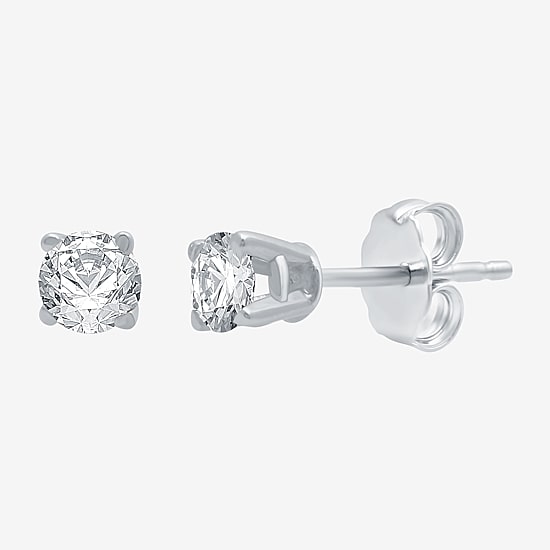 ( G/SI1-SI2 ) 1/4 CT. T.W. Lab-Grown Diamond 14K Gold Round Stud Earrings