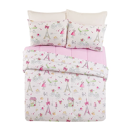 Urban Playground Pretty In Paris Reversible Comforter Set