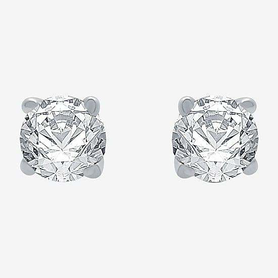 Classic Collection 1/4 CT. T.W. Natural White Diamond 10K Gold 3.2mm Stud Earrings