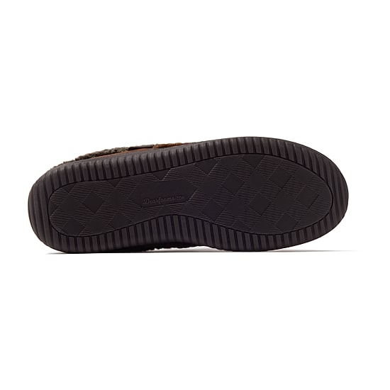 Dearfoams Marshall Microsuede Moc Toe Mens Memory Foam Clog Slippers