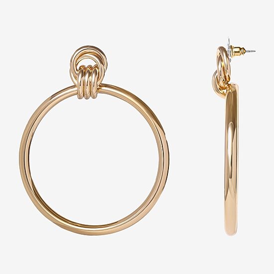 JS Jessica Simpson Gold Tone Womens Drop Earrings
